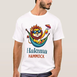 Relájate como un rey: Camiseta de diseño de Hamaca