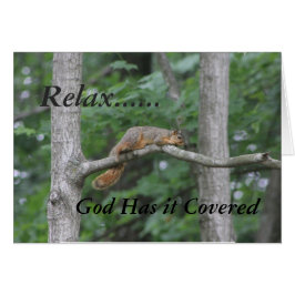 Relájate......Dios lo ha cubierto - en blanco dent