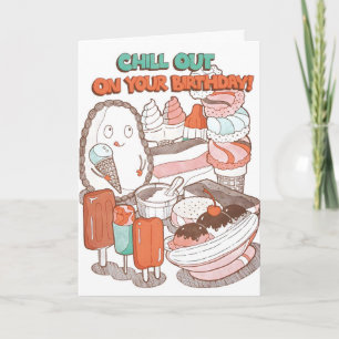 Relájate En Tu Cumpleaños Tarjeta Letterpress