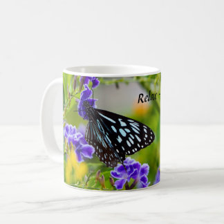 Relájate, es hora de café, taza de café.