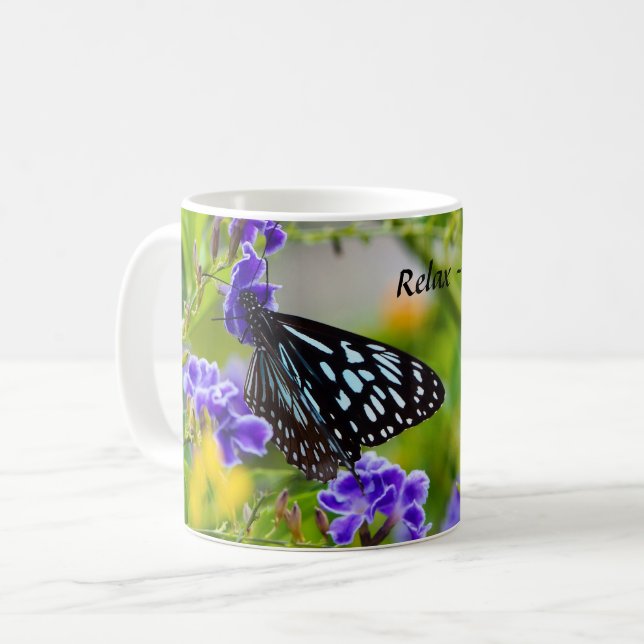 Relájate, es hora de café, taza de café. (Anverso izquierdo)