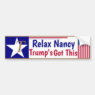¡Relájate, Nancy Trump tiene esto! Pegatinas par