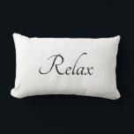 Relájese con la almohada<br><div class="desc">Elegante almohada lumbar "Relax"</div>