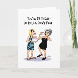 Relájese con su tarjeta de cumpleaños número 59