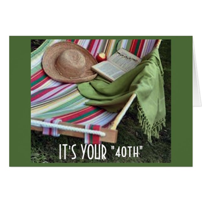 RELÁJESE/DISFRUTE EN SU 40º Y RECUERDE QUE ES "40" (Anverso (Horizontal))