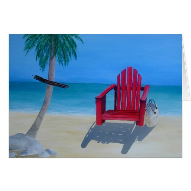 Relájese en la playa (Anverso (Horizontal))