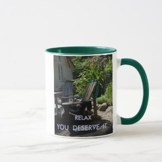 RELÁJESE,    USTED LO MERECEN TAZA