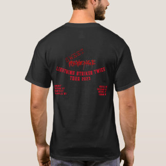Relámpago de venganza dulce golpea dos camisetas T