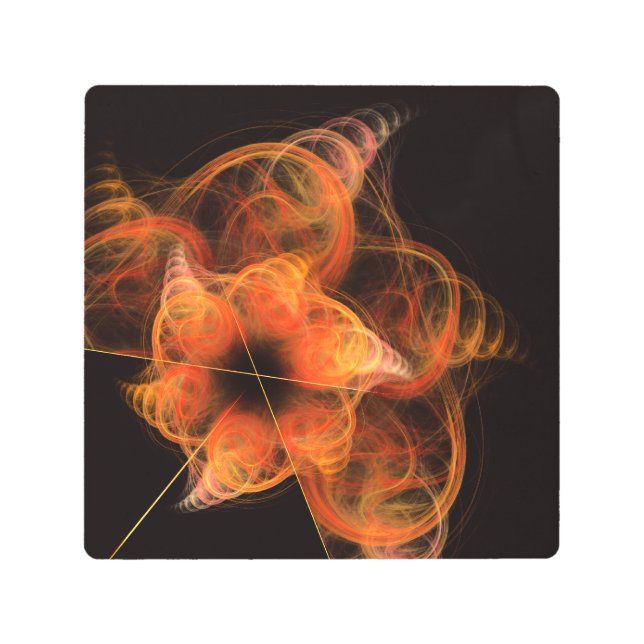 Relámpagos Resumen arte de pared Metalizado (Anverso)