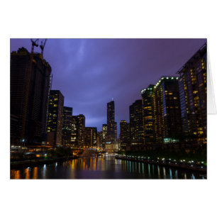 Relámpagos sobre el río Chicago