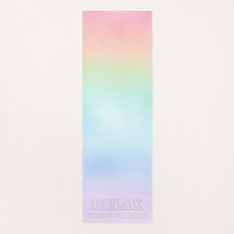 RELAX PASTEL RAINBOW YOGA MAT