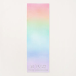 RELAX PASTEL RAINBOW YOGA MAT