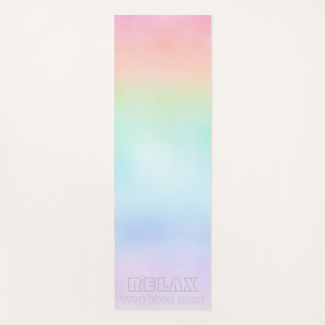 RELAX PASTEL RAINBOW YOGA MAT (Anverso)