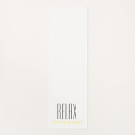 RELAX PLAIN WHITE YOGA MAT
