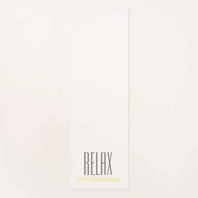 RELAX PLAIN WHITE YOGA MAT (Anverso)