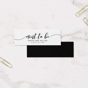 Relax Script Mint to Be Wedding Favor Tag