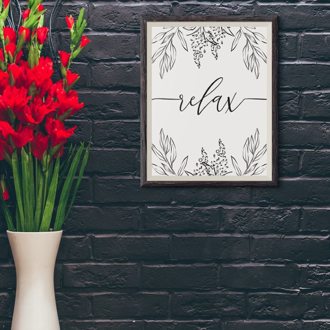 Relax Scripts poster de arte mural en el baño (Subido por el creador)