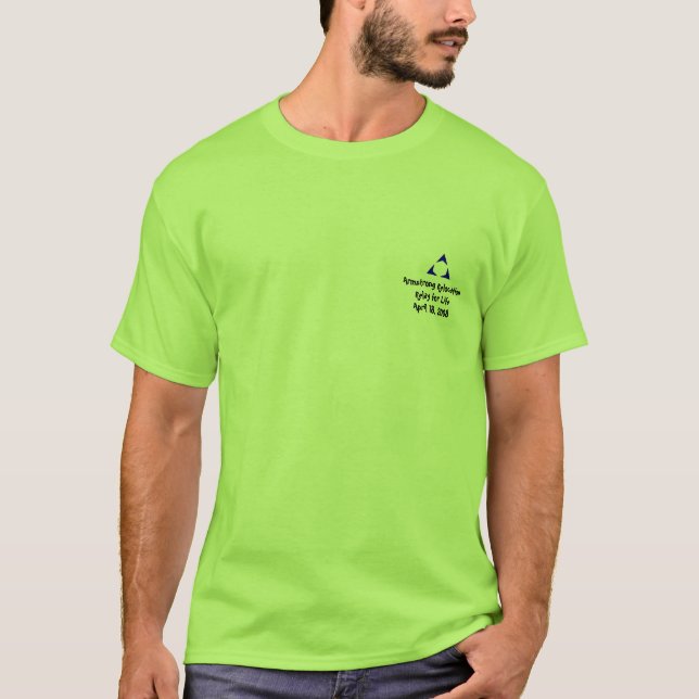 Relevo de Armstrong para la camisa de la vida (Anverso)