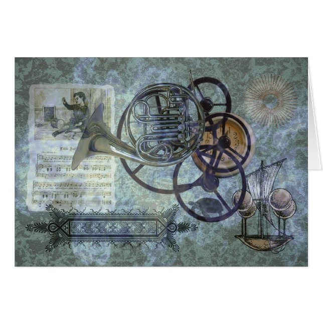 Relevo de Steampunk de la trompa (Anverso (Horizontal))