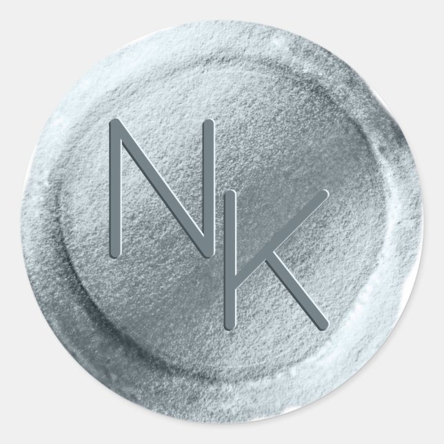 Relieve metalizado azul turbio Sello para sobres d (Anverso)