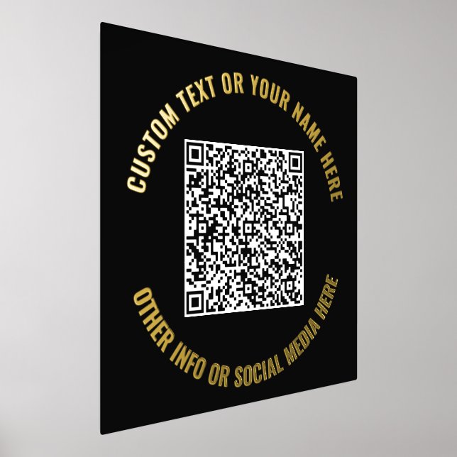 Relieve metalizado de código QR Impresiones Ejempl (Distribución)