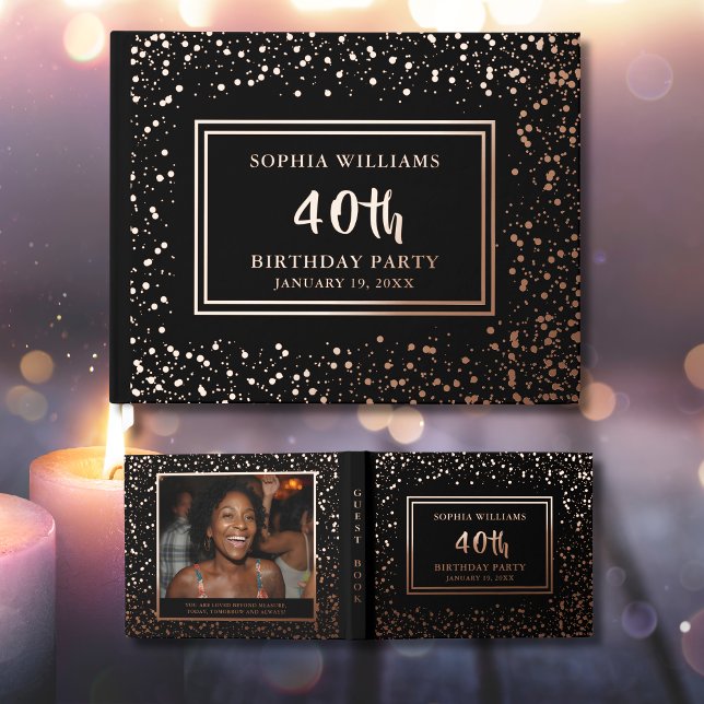 Relieve metalizado de cumpleaños de libro invitado (Subido por el creador)