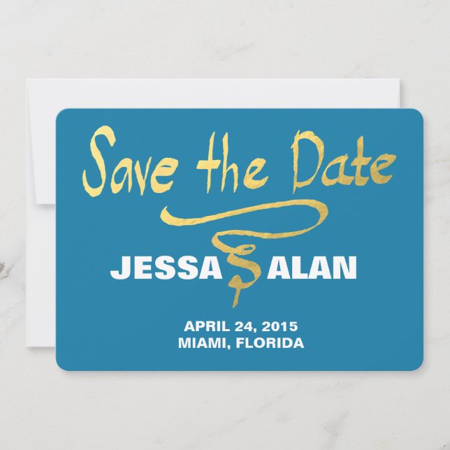 Relieve metalizado de oro de swirl faux (Anverso)