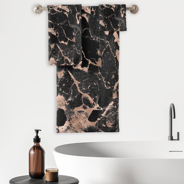 Relieve metalizado dorado de Rosa de Mármol Negro (Subido por el creador)