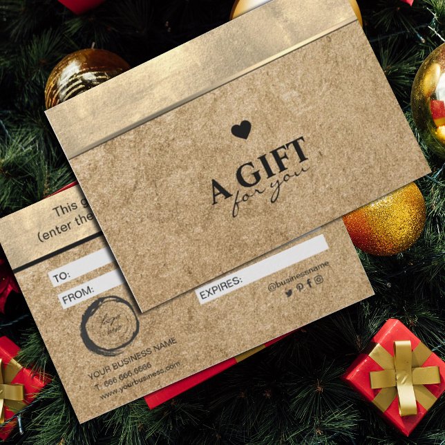 Relieve metalizado dorado elegante y papel artesan (#craftpaper #kraft #zazzlemade #cheistmas #giftcertificate #giftcard #goldfoil #goldenandcraft #add)