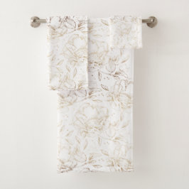 Relieve metalizado dorado falso Mano floral trenza