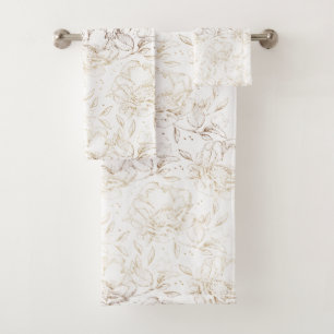 Relieve metalizado dorado falso Mano floral trenza