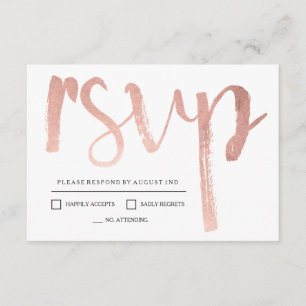 Relieve metalizado dorado falso Rosa RSVP