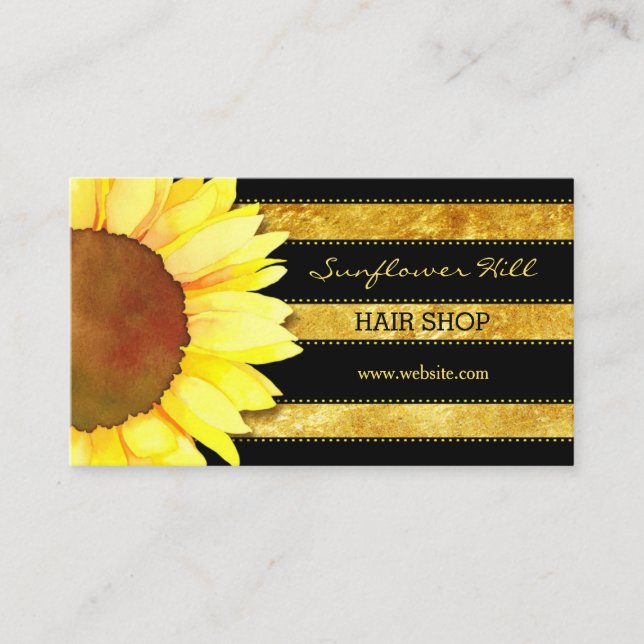 Relieve metalizado dorado moderno Stripes Tarjetas (Anverso)