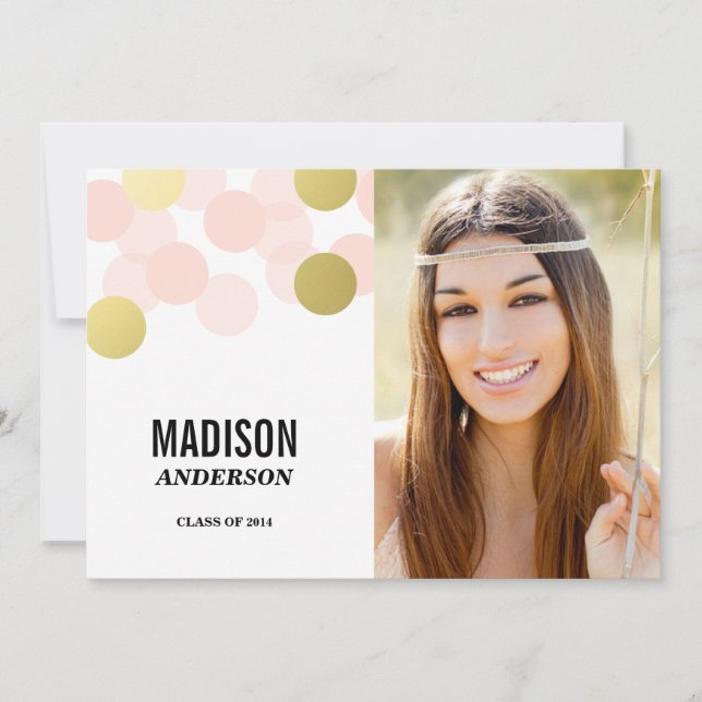 Relieve metalizado Glamour Faux | Invitación a la  (Anverso)