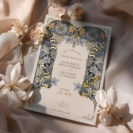 Relieve metalizado Guardar tarjeta de fecha Boda d