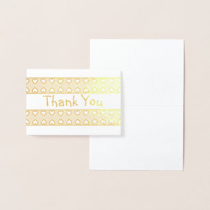 Relieve Metalizado HAMbWG - Tarjeta de papel de oro - Corazón con cin