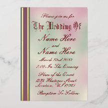 Invitación de boda con hoja de salvia, rosa y pape