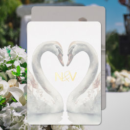 Relieve Metalizado Invitación de boda con lámina de monograma