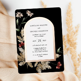 Relieve Metalizado Invitación de boda con papel de aluminio Sedona Ga