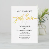 Invitación de boda moderna con auténtico foil sin 