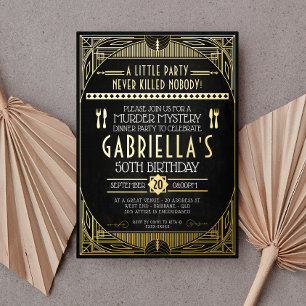 Relieve Metalizado Invitación de cumpleaños con papel de aluminio par