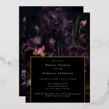 Invitación de Despedida de Soltera con Florales Gó
