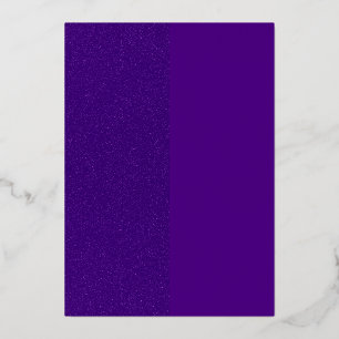 Relieve Metalizado Invitación de papel de aluminio morado con divisió
