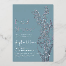 Relieve metalizado Invitación Ducha De Novia.