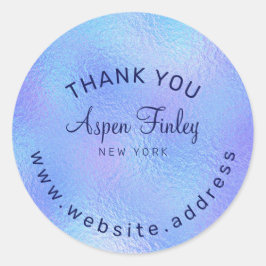 Relieve metalizado irlandés falso Pegatina redondo