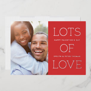 Relieve metalizado Mucha tarjeta de El día de San 