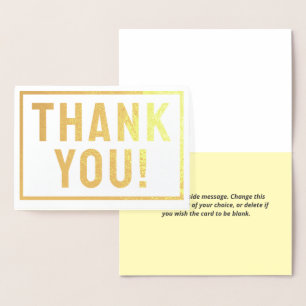 Relieve Metalizado Muestra tu gratitud con esta tarjeta de agradecimi