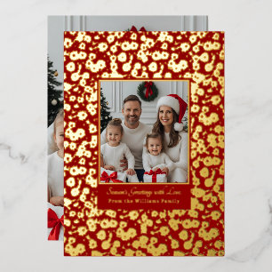 Relieve metalizado Navidades de la plantilla de la