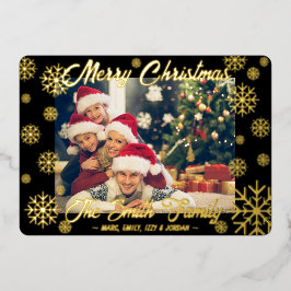 Relieve metalizado personalizable Tarjeta de Navid