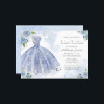Relieve metalizado plateado de invitación Dusty Bl<br><div class="desc">Delicado, vestido caprichoso, dulces invitaciones para fiestas de 16 años. Fácil de personalizar con tus detalles. Por favor, contacte conmigo a través del chat si tiene preguntas sobre el trabajo artístico o necesita personalización. Compruebe la colección para ver más elementos. NOTA: Para obtener ayuda sobre pedidos, envío, información sobre productos,...</div>